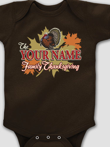 Family Thanksgiving : Printed Baby Bodysuits