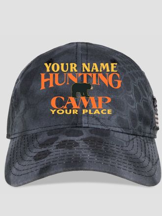 Bear Hunting Camp : Embroidered Kryptek Tactical Camo Hats