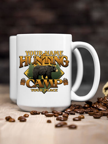 Bear Hunting Camp : Ceramic Coffee Mugs