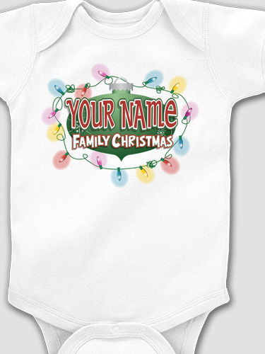 Christmas Lights : Printed Baby Bodysuits