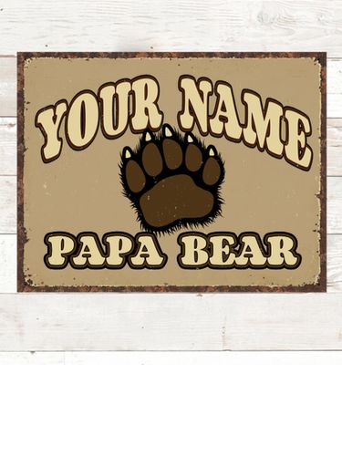 Papa Bear : Tin Signs