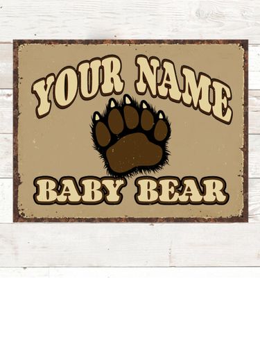 Baby Bear : Tin Signs