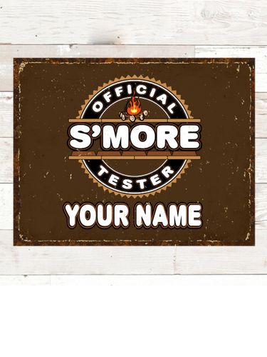 Official S'more Tester : Tin Signs