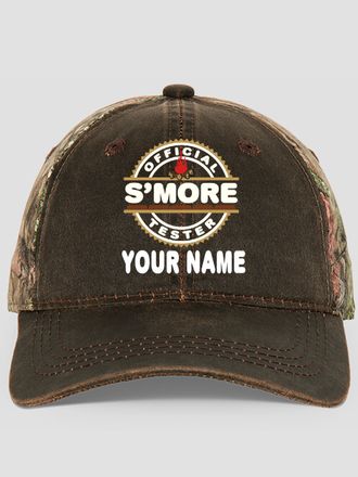 Official S'more Tester : Embroidered 2-Tone Camo Hats