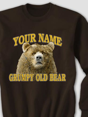 Grumpy Old Bear : Printed Sweatshirts