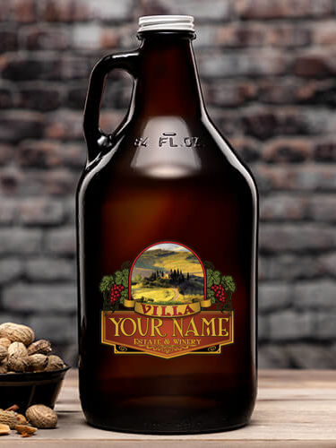 Italian Villa : Beer Growlers - Color Printed