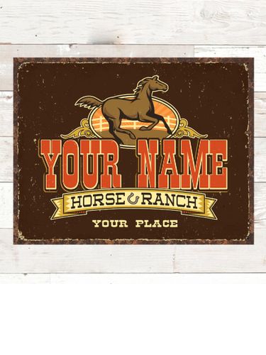 Horse Ranch : Tin Signs
