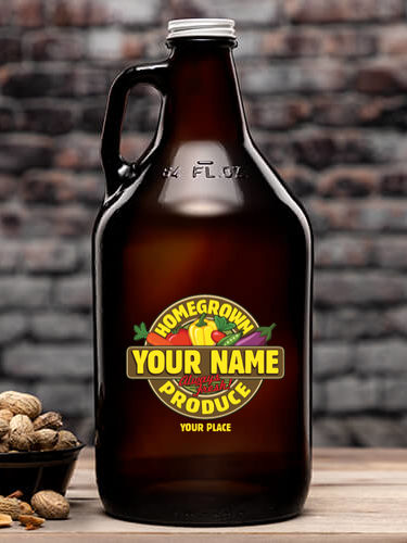Homegrown Produce : Beer Growlers - Color Printed
