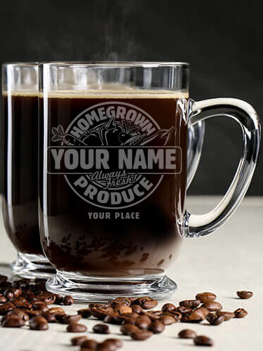 Homegrown Produce : Coffee Mugs - Engraved