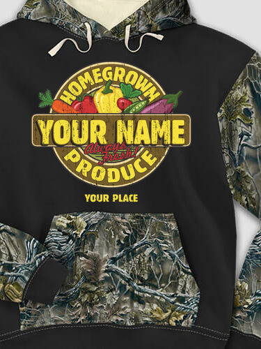 Homegrown Produce : Printed 2-Tone Camo Hoodies