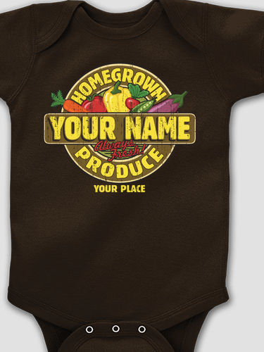 Homegrown Produce : Printed Baby Bodysuits