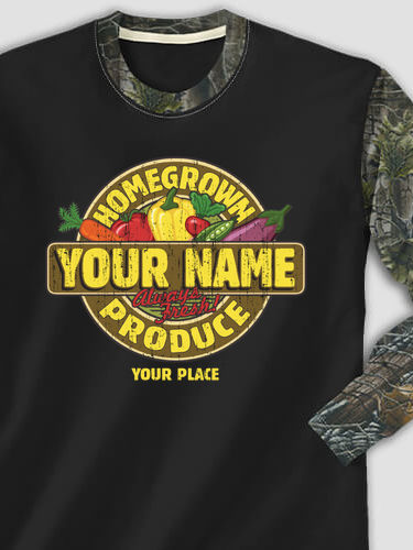 Homegrown Produce : Printed 2-Tone Camo Long Sleeves