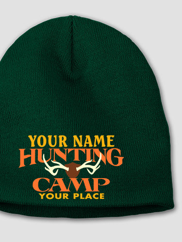 Deer Hunting Camp : Embroidered Beanies