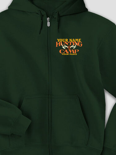 Deer Hunting Camp : Embroidered Zip Hoodies
