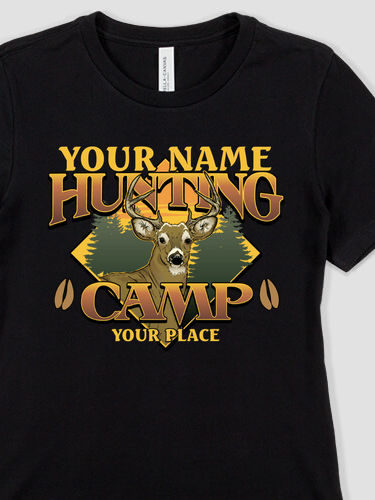 Deer Hunting Camp : Premium Ladies T-Shirts