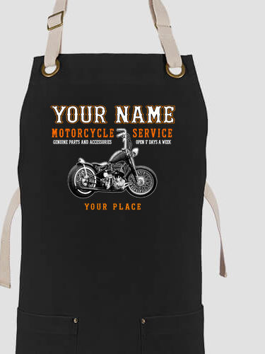 Motorcycle Service BP : Printed Canvas Work Aprons