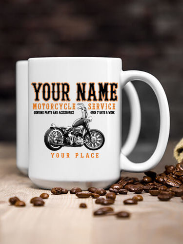 Motorcycle Service BP : Ceramic Coffee Mugs