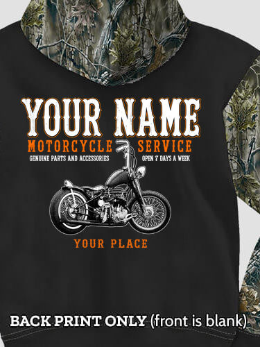 Motorcycle Service BP : Printed 2-Tone Camo Hoodies