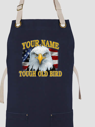 Patriotic Tough Old Bird : Printed Canvas Work Aprons