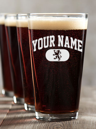 Scottish Varsity : Pint Glasses - Color Printed