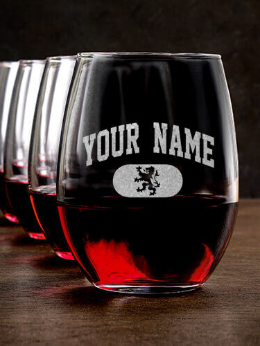 Scottish Varsity : Stemless Wine Glasses - Engraved