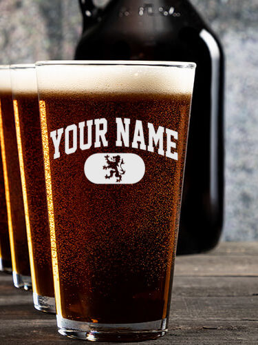 Scottish Varsity : Growler Pint Glass Gift Sets - Color Printed