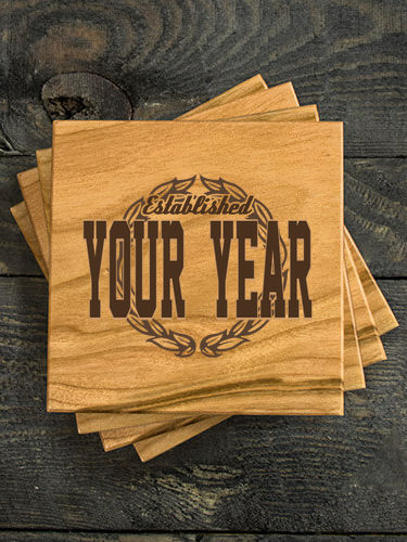 Established : Coasters - Engraved