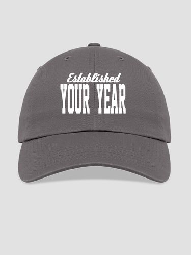 Established : Embroidered Baseball Hats