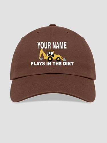 Dirt Shirt - Backhoe : Embroidered Baseball Hats