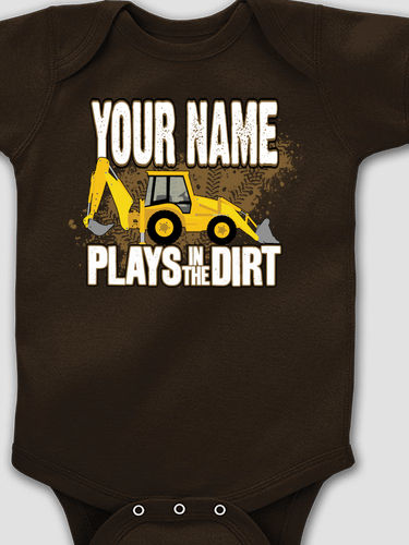 Dirt Shirt - Backhoe : Printed Baby Bodysuits