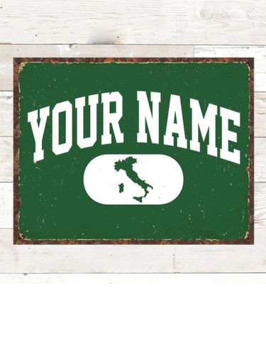 Italian Varsity : Tin Signs