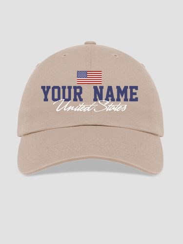 American Flag : Embroidered Baseball Hats