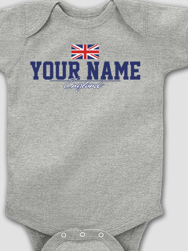 British Flag : Printed Baby Bodysuits