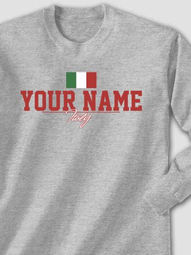 Italian Flag : Printed Long Sleeves
