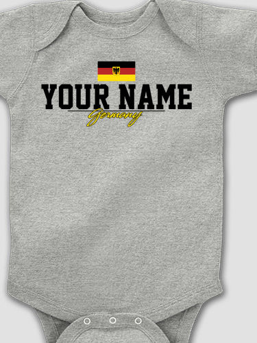 German Flag : Printed Baby Bodysuits