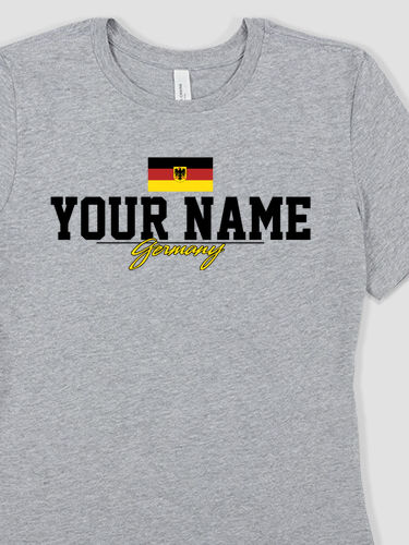 German Flag : Premium Ladies T-Shirts