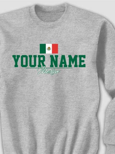 Mexican Flag : Printed Sweatshirts