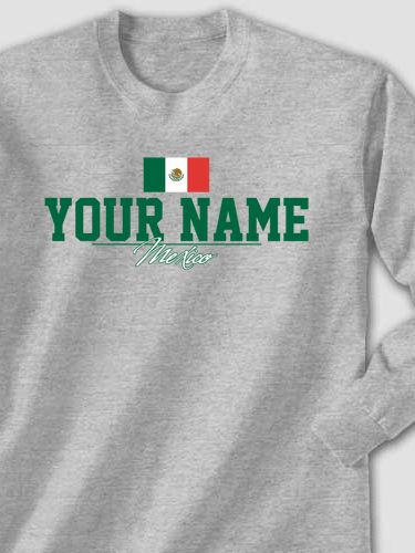 Mexican Flag : Printed Long Sleeves