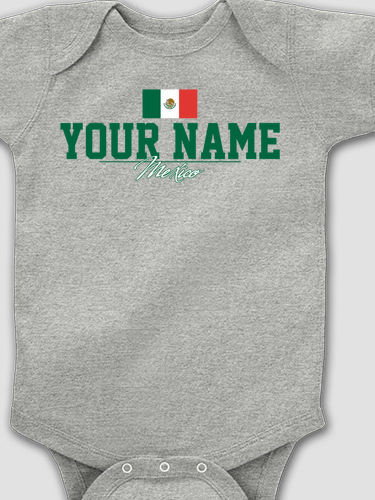Mexican Flag : Printed Baby Bodysuits