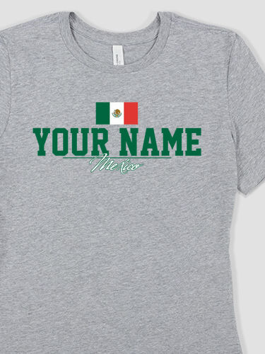 Mexican Flag : Premium Ladies T-Shirts