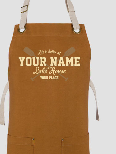 Lake House : Printed Canvas Work Aprons