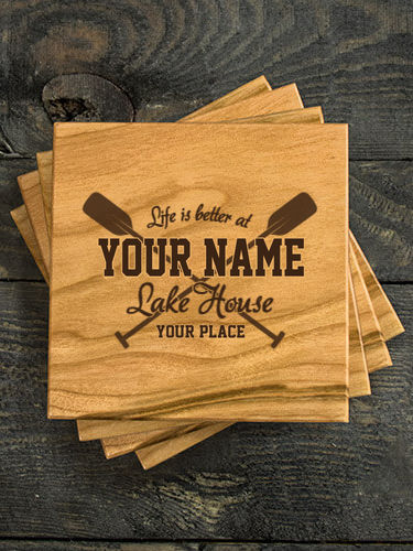 Lake House : Coasters - Engraved