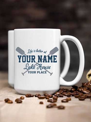 Lake House : Ceramic Coffee Mugs