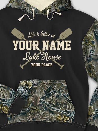Lake House : Printed 2-Tone Camo Hoodies