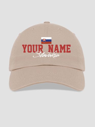 Slovakian Flag : Embroidered Baseball Hats