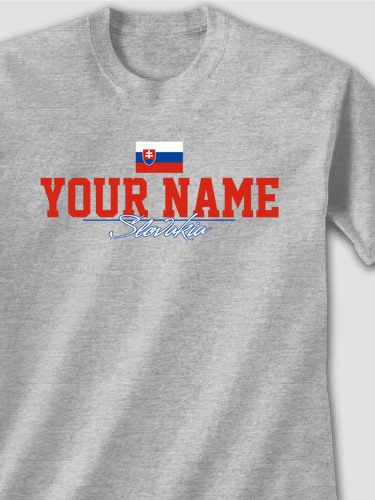 Slovakian Flag : Printed T-Shirts