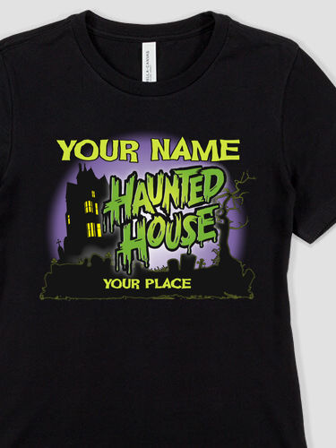 Haunted House : Premium Ladies T-Shirts