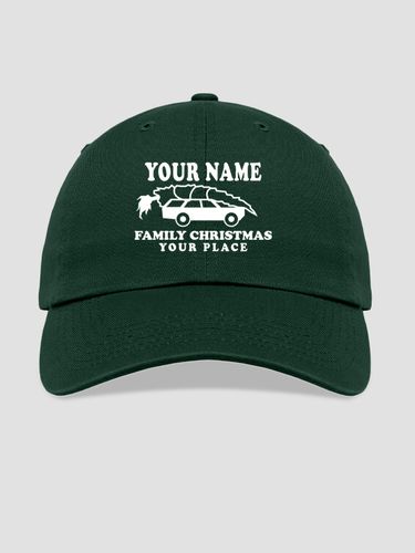 Retro Family Christmas : Embroidered Baseball Hats