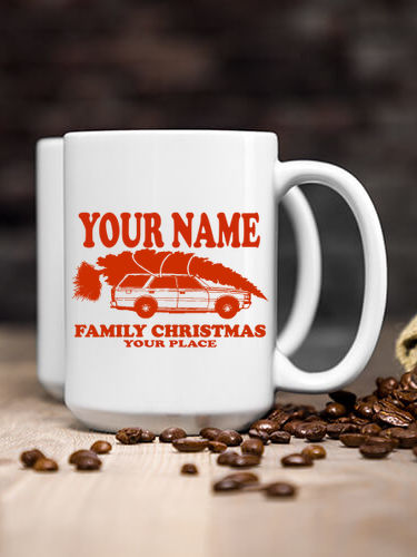 Retro Family Christmas : Ceramic Coffee Mugs