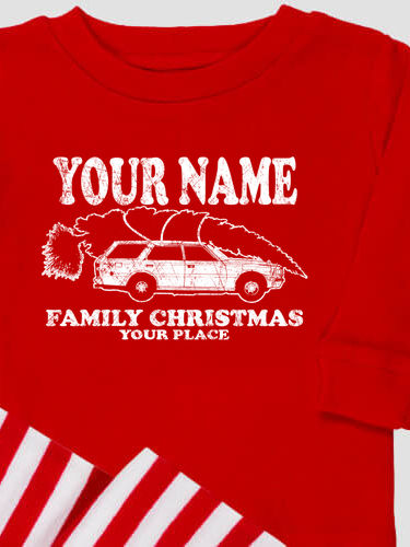 Retro Family Christmas : Matching Family Pajamas